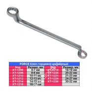 INTERTOOL Ключ накидной 12-13 мм Cr-V, покрытие сатин-хром